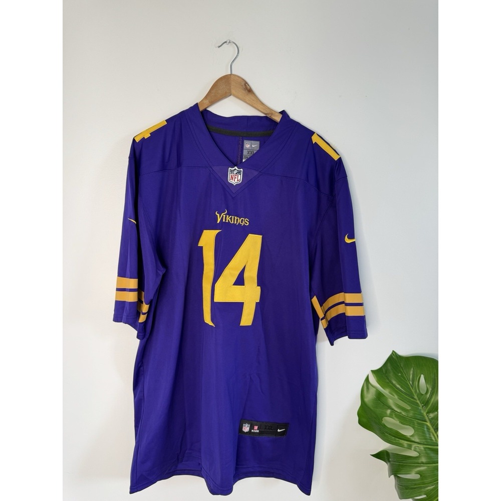 NFL Minnesota Vikings #14 Stefon Diggs NFL Jersey, Men's XXL On-Field‎ Dri-Fit